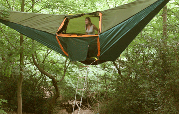 woman inside Hammock