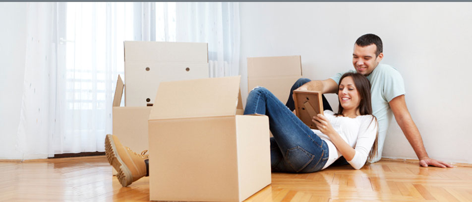 couple with boxes